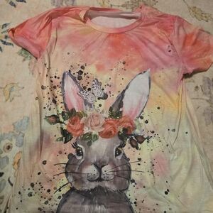Floral Bunny Kids Shirt